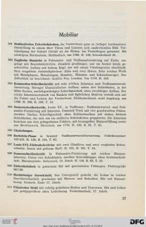 Mobiliar (Nr. 301-360)