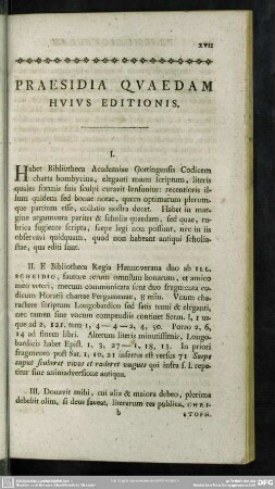 Praesidia Quaedam Huius Editionis