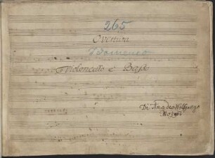 L'Idomeneo | Drama per Musica | Di | Amadeo Wolfgango | Mozart. | 1781 : [Titelbl. von 1, Bd. 1] ; [Historisches Aufführungsmaterial der Bayerischen Staatsoper], 1. Partitur
