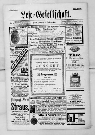 Lese-Gesellschaft. 1890-1894