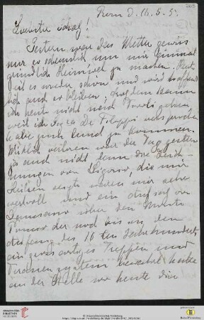 Heid. Hs. 3487,203: Brief von Marie Luise Gothein an Eberhard Gothein