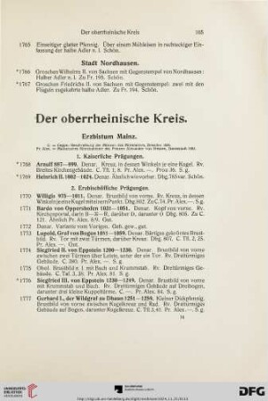 Der oberrheinische Kreis (Nr. 1768-2050)