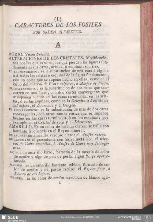 Caracteres De Los Fosiles Por Orden Alfabetico