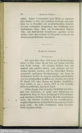 Sechstes Kapitel. Fortsetzung