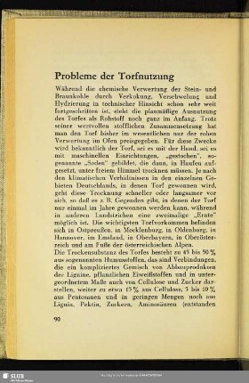 Probleme der Torfnutzung