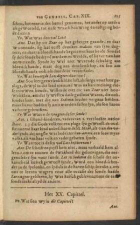 Het XX. Capittel