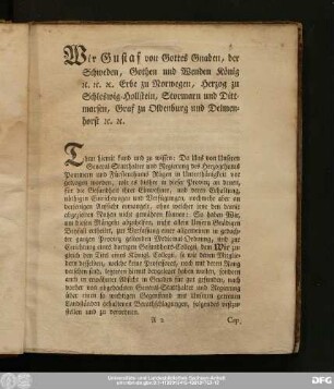 [Medicinal-Ordnung für Schwedisch Pommern und Rügen.]