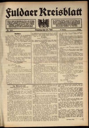 Ausgabe vom Dienstag, den 25. Juli 1916.