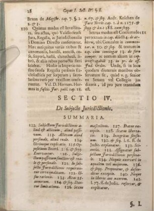 Sectio IV. De Subjecto Jurisdictionis.