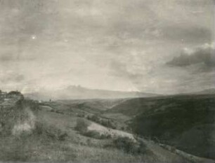 Das Tal bei Pintac mit dem Cotopaxi im Hintergrund