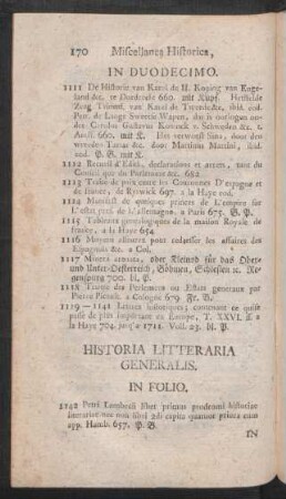 Historia Litteraria Generalis