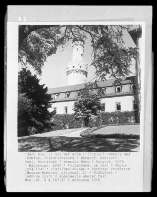 Schloss Friedrichsburg / Schloss Homburg — Südflügel Südflügel