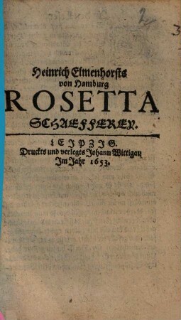 Rosetta Schaefferey