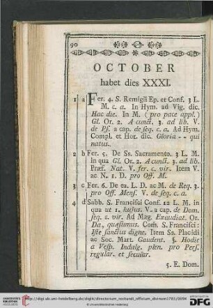 October