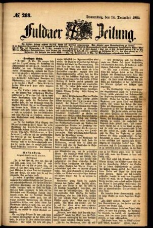 Ausgabe vom Donnerstag, den 14. Dezember 1882.