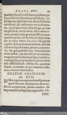 Geryon Professionis. XVII.