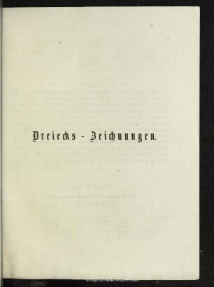 Dreiecks-Zeichnungen