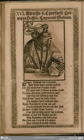 Albrecht II. Churfürst, Hertzog zu Sachsen, Engern und Westwaln