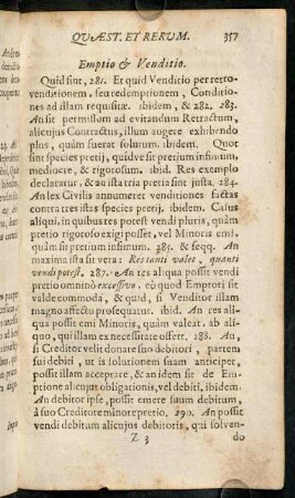 357-367, Emptio & Venditio. - Odium DEI, & proximi.