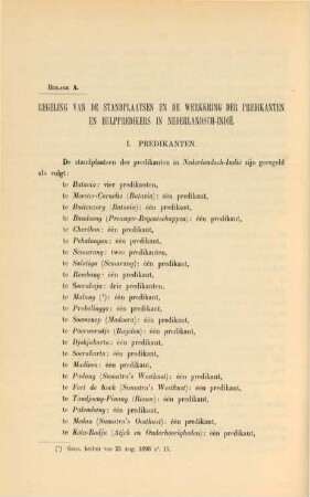 I. Predikanten