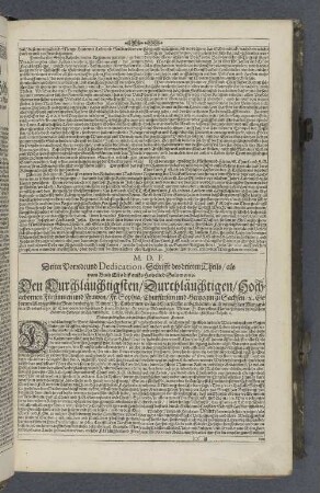 M.D.F. Dritte Vorrede und Dedication-Schrifft des dritten Theils als vom Buch Esra biß auffs Hohelied Salomonis.