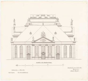 Französische Friedrichstadtkirche, Berlin Umbau: Ansicht von der Charlottenstraße