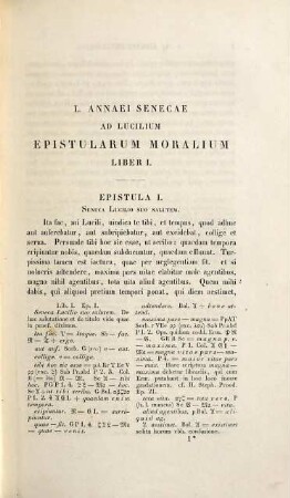 L. Annaei Senecae Opera, 1. Ad Lucilium epistolarum moralium libri XX