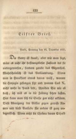 Eilfter Brief. - Fünfzehnter Brief