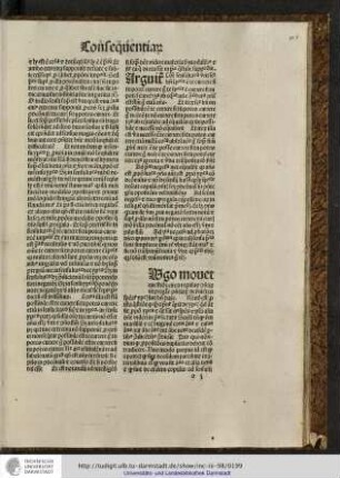 [H]ugo movet questionem circa regulas communarum...