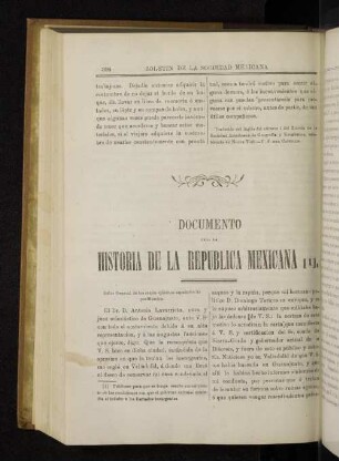 Documento para la Historia de la Republica Mexicana [1].