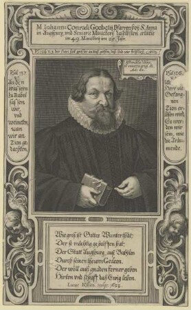 Bildnis des Iohann=Conrad Goebel