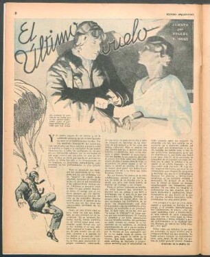El último vuelo : Cuento por Miguel P. Oribe