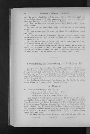 Versammlung zu Marienburg. - 1448 Mrz. 30.