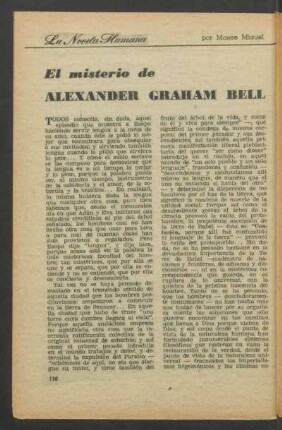 El misterio de Alexander Graham Bell : La novela humana