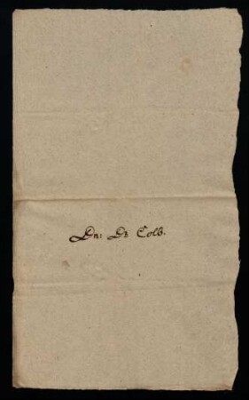Jodocus Colb, 1616 [(1572-1635), Professor für Ethik und Beredsamkeit vor 1613-1635]
