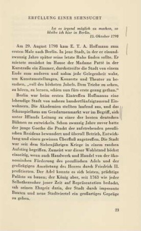 Erfüllung einer Sehnsucht