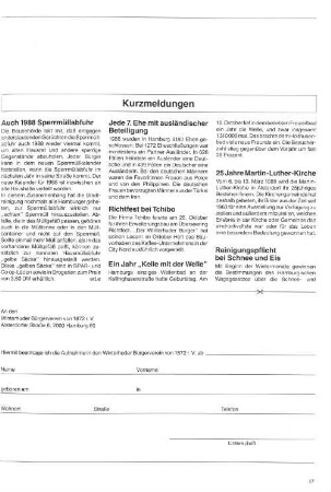 Kurzmeldungen