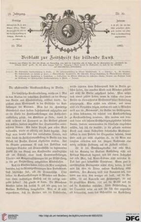 Die akademische Kunstausstellung in Berlin