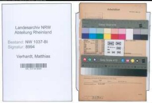 Entnazifizierung Matthias Verhardt , geb. 07.08.1903 (Steuerinspektor)