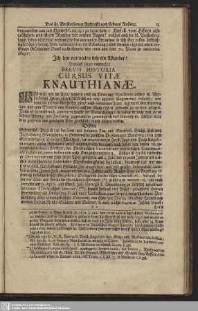BREVIS HISTORIA CURSUS VITAE KNAUTHIANAE