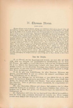 IV. Thomas Morus. (1478-1535)