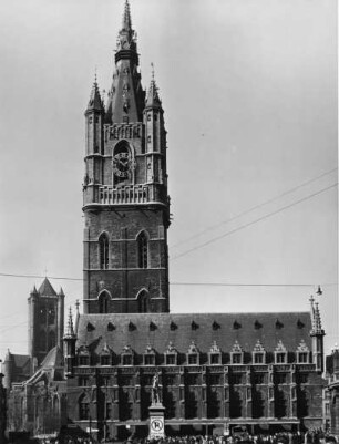 Belfried und Tuchhalle, Gent, Flandern, Belgien