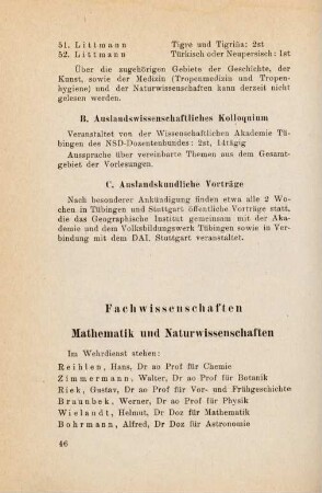46-57, Mathematik und Naturwissenschaften - Medizin