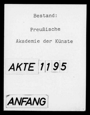 Meyerbeer-Stiftung für Tonkünstler (1931 aufgelöst und in die Sammelstiftung IIb aufgenommen)