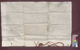 Testament des Basler Domkaplans Felix Hus, worin er die Bruderschaft St. Johannes zum Erben einsetzt.