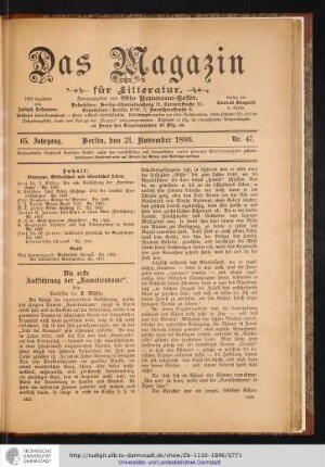 Nr. 47. - 21. November 1896