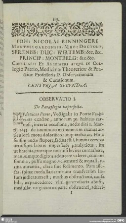 Centuria Secunda