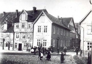 Blick vom Hornschen Tor in die Lange Straße. Detmold. Hornsche Straße