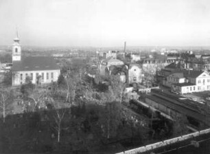 Dresden-Friedrichstadt. Matthäuskirche (1728-1730, M. D. Pöppelmann) und Friedhof (Anlegung 1725) sowie Krankenhaus Dresden-Friedrichstadt Städtisches Klinikum mit Pathologischem Institut
