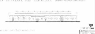 Heilbronn Hbf: Weichenmontierungshalle, Ansicht von Süden Nebengeb.